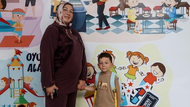 Kadavradan rahim nakliyle doğan Ömer Özkan Sert, Anamur'da ana sınıfına başladı
