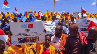 Somali'de Türkiye'ye destek gösterileri düzenlendi