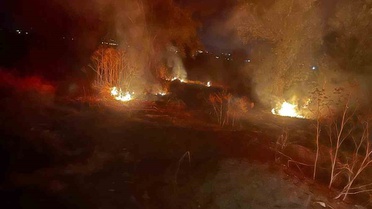 Afyonkarahisar Şuhut'ta arazi yangını itfaiye müdahalesiyle söndürüldü