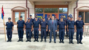 Osmaneli Kaymakamı Yılmaz, yüzbaşılığa yükselen İlçe Jandarma Komutanı Soy'u tebrik etti