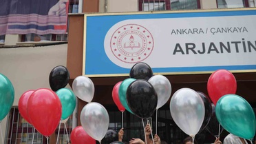 Ankara'da öğrenciler Gazze'deki çocuklar için uçurtma uçurdu