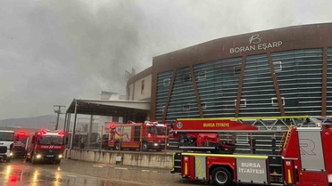 Bursa Kestel'de fabrikada çıkan yangın büyümeden söndürüldü