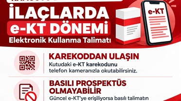 Prospektüs eksikliği e-KT uygulamasından kaynaklanıyor, ambalaj eksikliği değil
