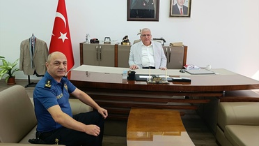 Kumluca Emniyet Müdürü Gözetici, Kaymakam Güneş'i ziyaret etti