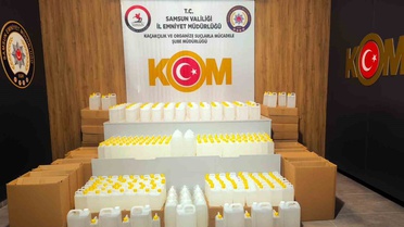 Samsun'da 1 ton 122 litre etil alkol ele geçirildi