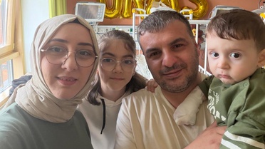 SMA hastası Uras bebek Almanya'daki tedavisini tamamlayıp Sinop'a döndü