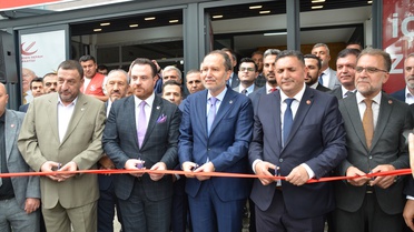 Yeniden Refah Partisi Genel Başkanı Erbakan, Kahramankazan'da ziyaretlerde bulundu