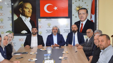 AK Parti Samsun Milletvekili Aksu, Havza'da ziyaretlerde bulundu