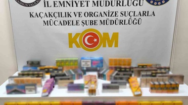 Bafra'da kaçakçılık operasyonunda 500 paket sigara ve 120 puro ele geçirildi