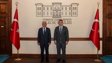 Bilecik Kadastro Müdürü Nedim Çolpan göreve başladı, Vali Sözer'i ziyaret etti