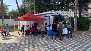 Bilecik Gölpazarı'nda 'Bir kan, üç can' kampanyasına 48 kişi kan verdi