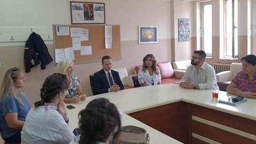 Muğla İl Milli Eğitim Müdürü Çay, Güzel Sanatlar Okulunda inceleme yaptı