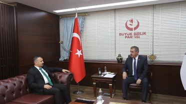 BBP lideri Destici, Beydili Türkmen Derneği Başkanı Ağca'yı kabul etti