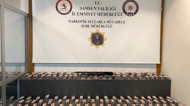 Samsun İlkadım'da uyuşturucu operasyonunda 13 bin 48 hap ele geçirildi