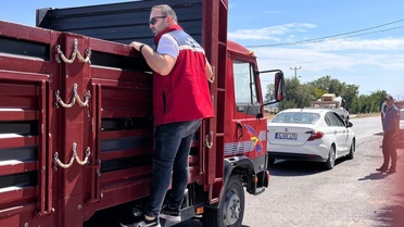 Uşak'ta çevre illerle bağlantılı güzergahlarda hayvan hastalığı denetimi sürüyor