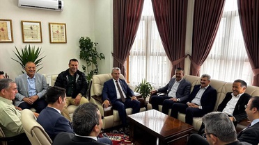 Aksaray AK Parti heyeti, Sultanhanı Kaymakamı Yerlikaya'ya hayırlı olsun ziyaretinde bulundu