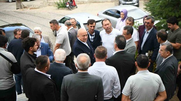 AK Partili Gider Bayramiç ve Yenice'de muhtarlarla buluştu