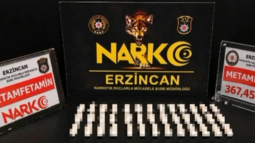 Erzincan'da midesinde 367,45 gram metamfetamin bulunan şüpheli tutuklandı