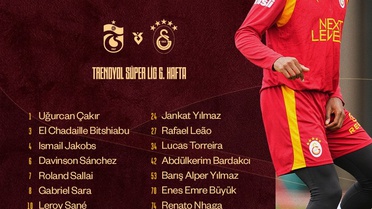 Galatasaray'ın Trabzonspor maçı kamp kadrosu açıklandı, 4 oyuncu yok