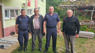 Bilecik Jandarma Komutanı Vanlı, Pazaryeri'nde Kıbrıs gazilerini ziyaret etti