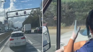 İstanbul trafiğinde skandal anlar: Ambulansa dakikalarca yol vermedi