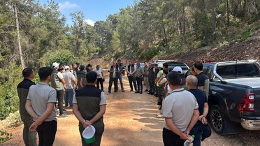 Mersin'de orman yollarında yangın riskine karşı güvenli hat eğitimi yapıldı