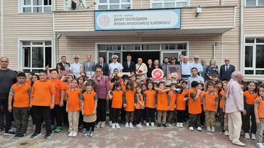 Silah arkadaşlarından şehidin adını taşıyan okula anlamlı destek