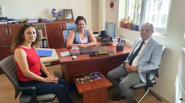 Aydın Kuşadası'nda İlçe Milli Eğitim Müdürü Yapıcı anaokulunda öğrencilerle buluştu