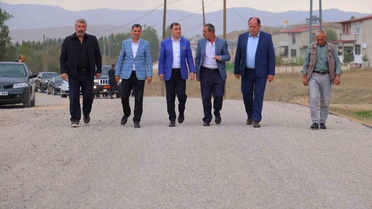 Bayburt'ta Danişment-Yolaltı köy yolunda 2,5 kilometrelik satıh kaplaması bitti