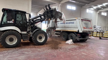 Gaziantep Nurdağı'nda denetimde 70 ton biber çöpü imha edildi