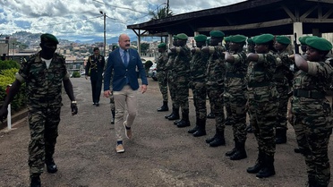 Kamerun ordusunun subayları Türkçe öğreniyor