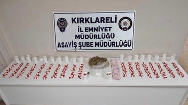 Kırklareli Lüleburgaz'da 1047 sentetik hap ele geçirildi, şüpheli tutuklandı