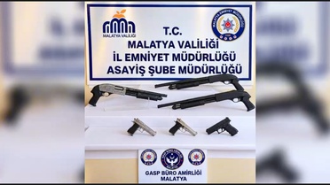 Malatya Yeşilyurt'ta 3 tabanca ve 3 tüfek ele geçirildi, 6 şüpheliden 5'i tutuklandı