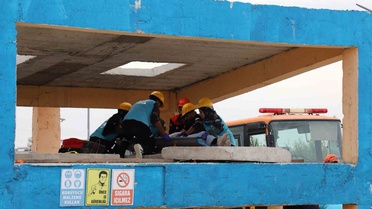 Adıyaman'da UMKE'nin deprem tatbikatına 32 gönüllü katıldı, Müdür Şirik izledi
