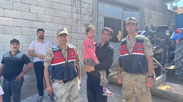 Kilis Polateli'de kaybolan Down sendromlu çocuk dron destekli aramayla bulundu