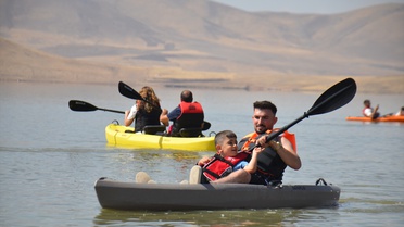 Muş Bulanık'ta Su Sporları ve Plaj Oyunları Şenliği ilk kez çocuk ve gençleri buluşturdu