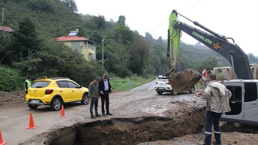 Yağlıdere'de taşkın riskine karşı Ömerli Mahallesi'nde menfez yenilenecek
