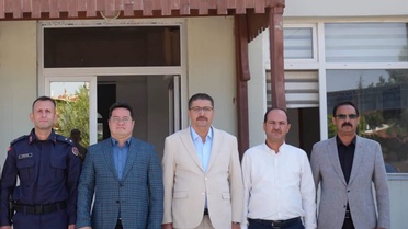 Afyonkarahisar Bolvadin'de Jandarma Komutanı Keleş, protokolle iş birliğini görüştü
