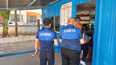 Batman'da zabıta okul kantinlerinde 20 ruhsatsız kantin ve 1 işletmeye işlem uyguladı