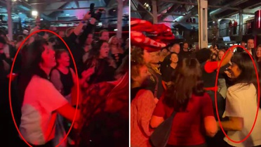 Berlin'de seçimi kazanan Elif Eralp 'Jin, jiyan, azadi' sloganıyla halay çekti