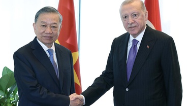 Cumhurbaşkanı Erdoğan, Vietnam Devlet Başkanı Lam ile görüştü