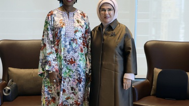 Emine Erdoğan, Sierra Leone Devlet Başkanı’nın eşi Fatima Maada Bio ile görüştü