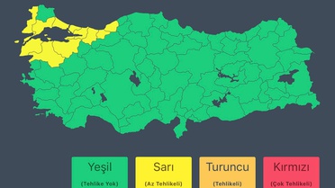 İçişleri Bakanlığı Marmara ve Batı Karadeniz'in batısına kuvvetli yağış uyarısı yaptı