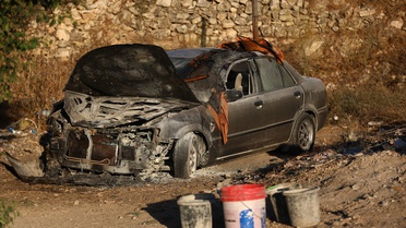 İsrailliler Batı Şeria'da Filistinlilere ait araçları yaktı, bir Filistinli yaralandı