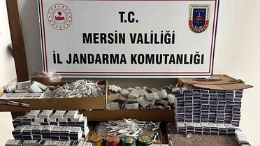 Mersin Anamur'da 32 bin 120 makaron ele geçirildi, 1 şüpheli gözaltına alındı