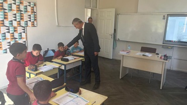 Söke İlçe Milli Eğitim Müdürü Uğurlu, Çavdar İlk ve Ortaokulu'nda öğrencilerle buluştu