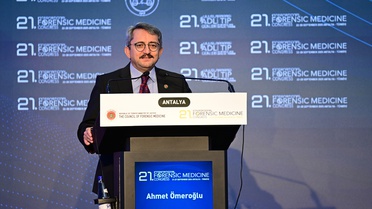 Aslıyüksek, Adli Tıp Günleri'ne 41 ülkeden yaklaşık 1150 kişinin katıldığını söyledi