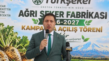 Ağrı Şeker Fabrikası 330 bin ton pancardan 39-40 bin ton şeker hedefiyle alım başlattı