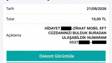 Elazığ'da bulduğu cüzdanın sahibine 10 TL gönderen şahıs, cüzdanı teslim etti