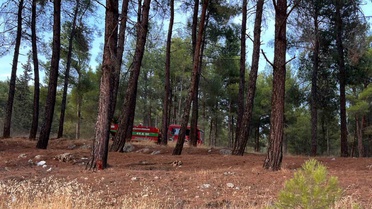 Kahramanmaraş'ta orman yangını 1 helikopter ve 3 arazözle kısa sürede söndürüldü